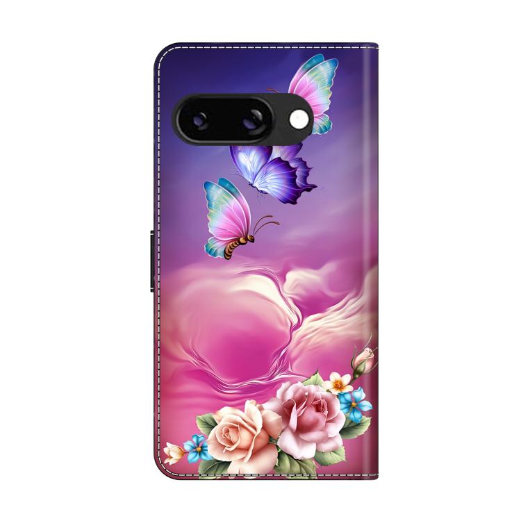 For Google Pixel 9a Crystal-Like Painted Vegan Leather Phone Case