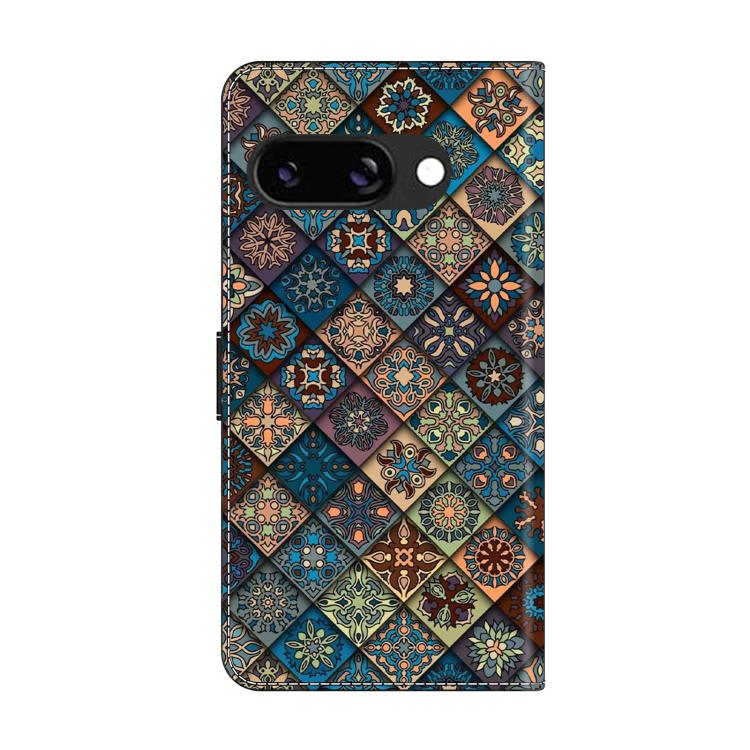 For Google Pixel 9a Crystal-Like Painted Vegan Leather Phone Case