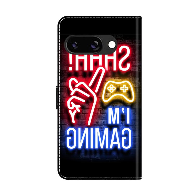 For Google Pixel 9a Crystal-Like Painted Vegan Leather Phone Case