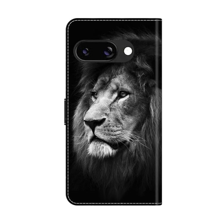 For Google Pixel 9a Crystal-Like Painted Vegan Leather Phone Case
