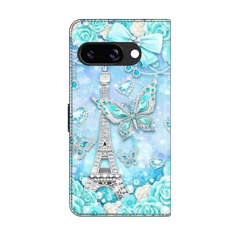 For Google Pixel 9a Crystal-Like Painted Vegan Leather Phone Case
