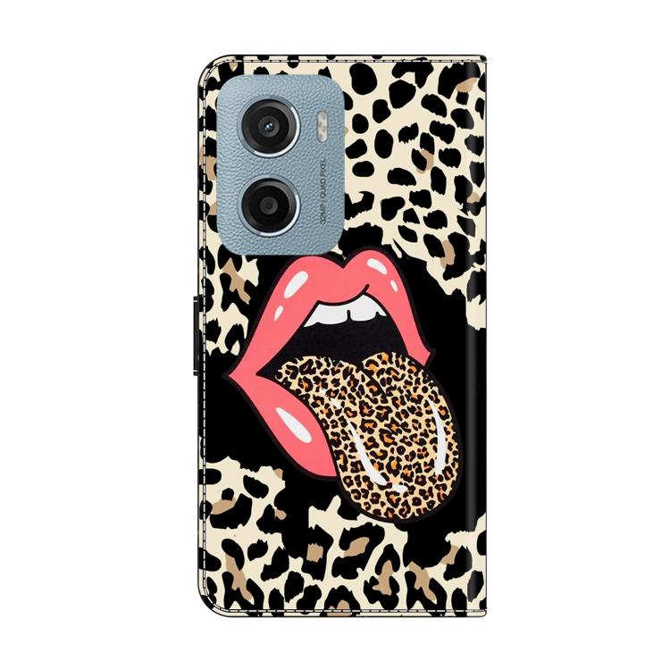 For Motorola Moto E15 / G15 / G05 Crystal-Like Painted Vegan Leather Phone Case