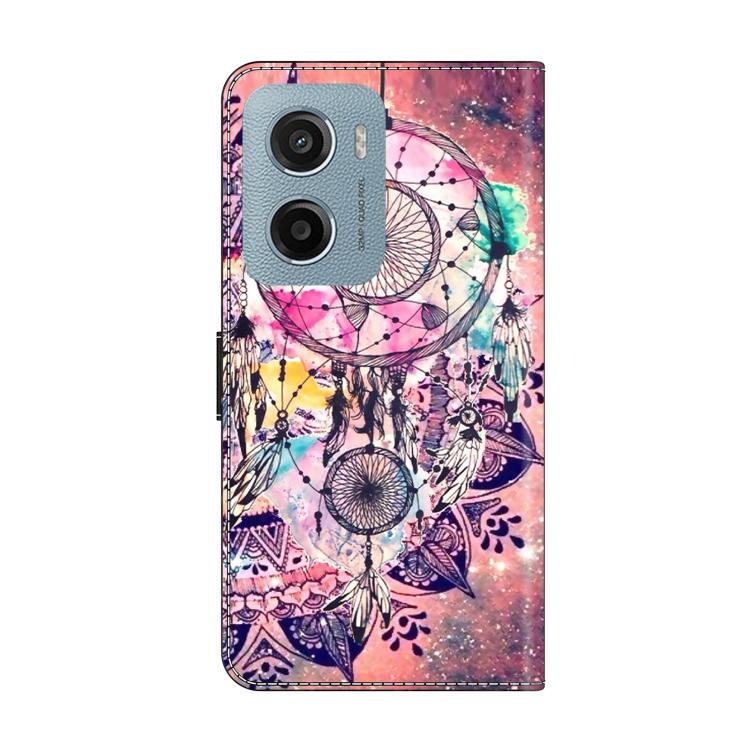 For Motorola Moto E15 / G15 / G05 Crystal-Like Painted Vegan Leather Phone Case