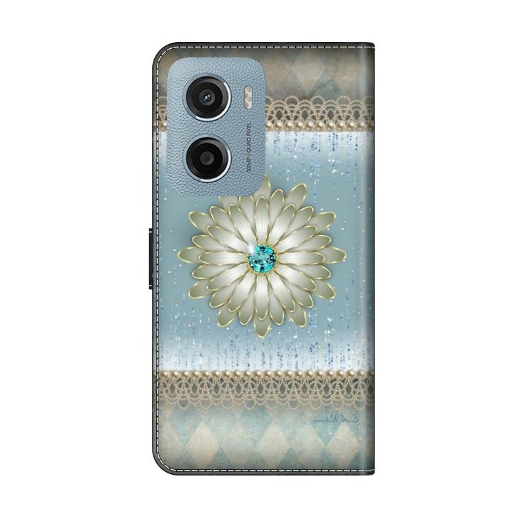 For Motorola Moto E15 / G15 / G05 Crystal-Like Painted Vegan Leather Phone Case