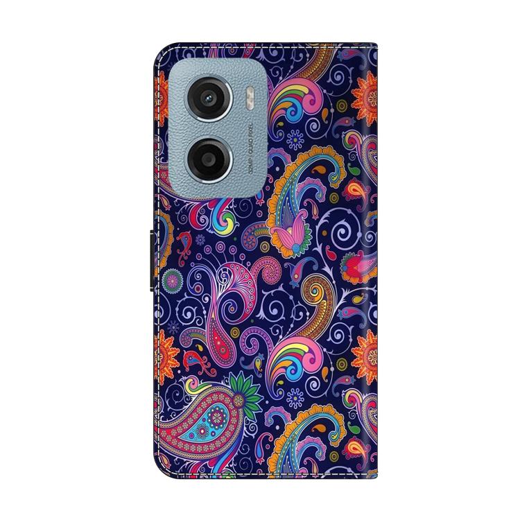For Motorola Moto E15 / G15 / G05 Crystal-Like Painted Vegan Leather Phone Case