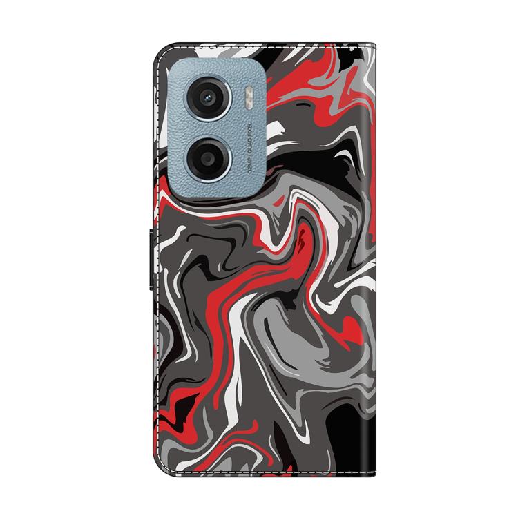 For Motorola Moto E15 / G15 / G05 Crystal-Like Painted Vegan Leather Phone Case