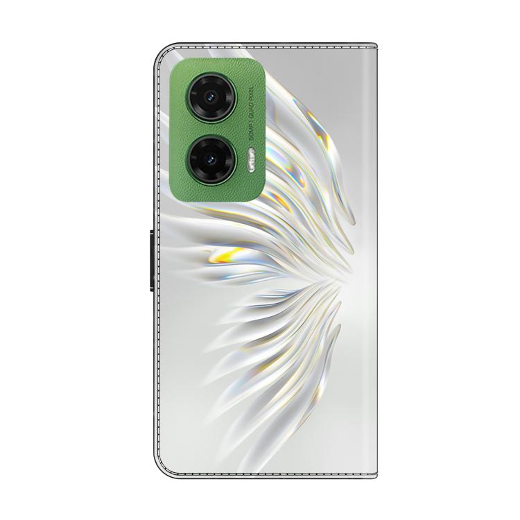 For Motorola Moto G35 Crystal-Like Painted Vegan Leather Phone Case