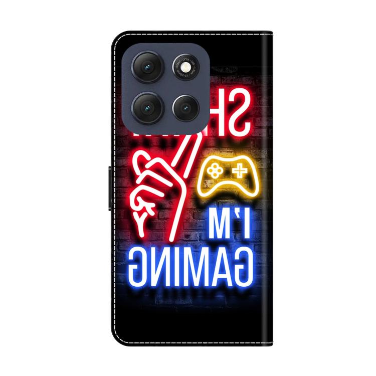 For Motorola Moto G86 5G Crystal-Like Painted Vegan Leather Phone Case