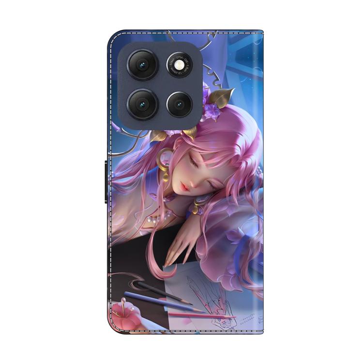 For Motorola Moto G86 5G Crystal-Like Painted Vegan Leather Phone Case