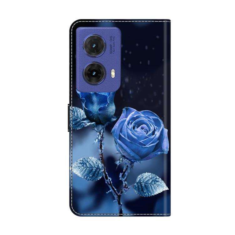 For Motorola Moto G85 Crystal-Like Painted Vegan Leather Phone Case