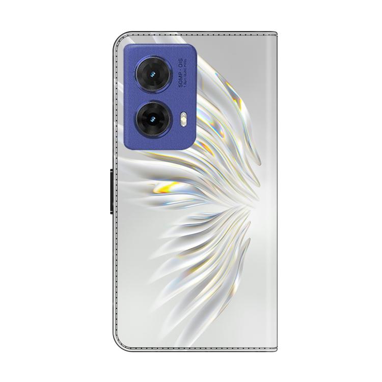 For Motorola Moto G85 Crystal-Like Painted Vegan Leather Phone Case