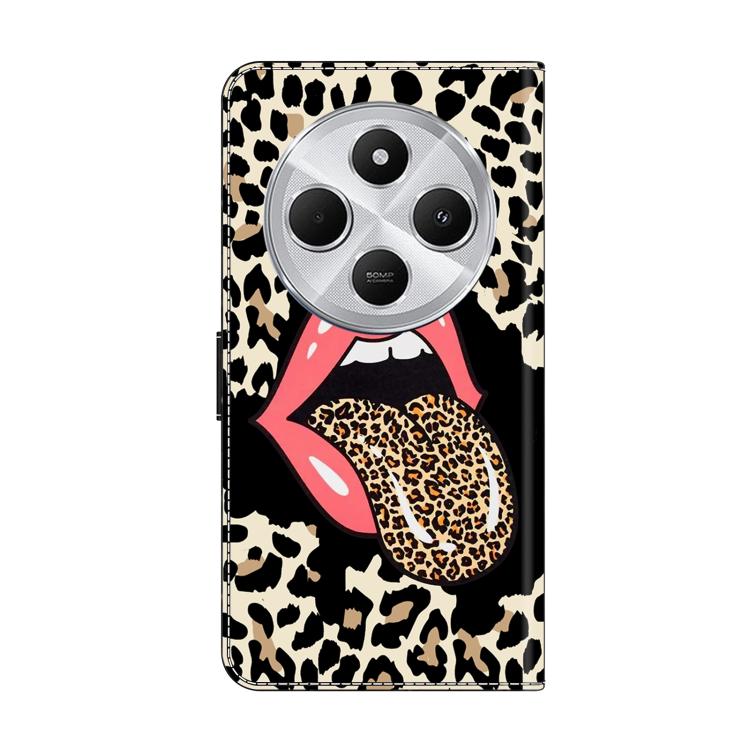 For Redmi 14C 4G Crystal-Like Painted Vegan Leather Phone Case