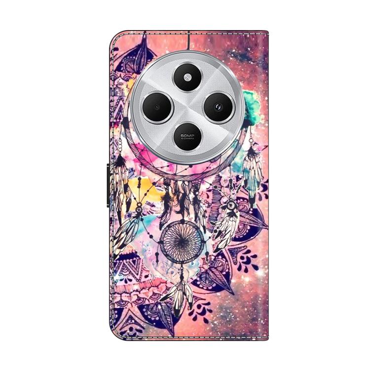 For Redmi 14C 4G Crystal-Like Painted Vegan Leather Phone Case