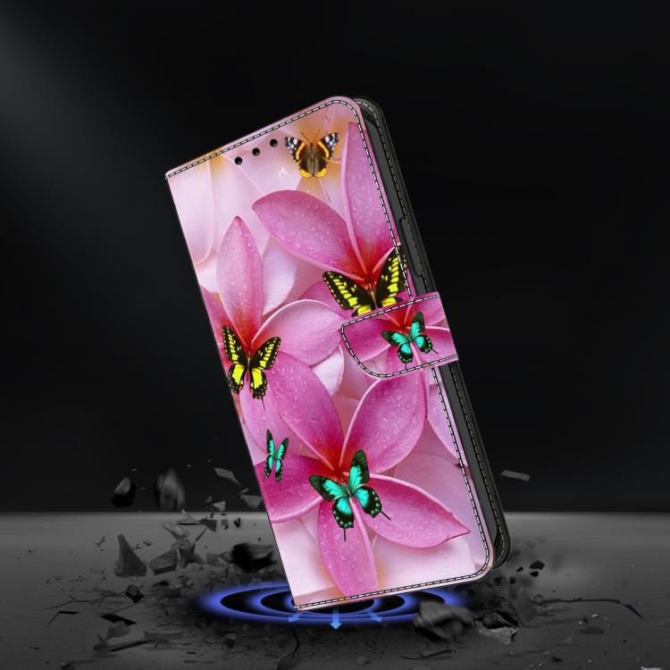For Redmi 14C 4G Crystal-Like Painted Vegan Leather Phone Case