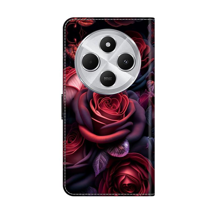 For Redmi 14C 4G Crystal-Like Painted Vegan Leather Phone Case