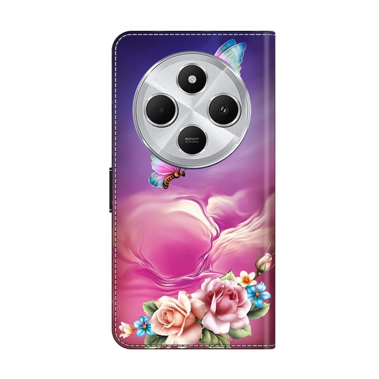 For Redmi 14C 4G Crystal-Like Painted Vegan Leather Phone Case