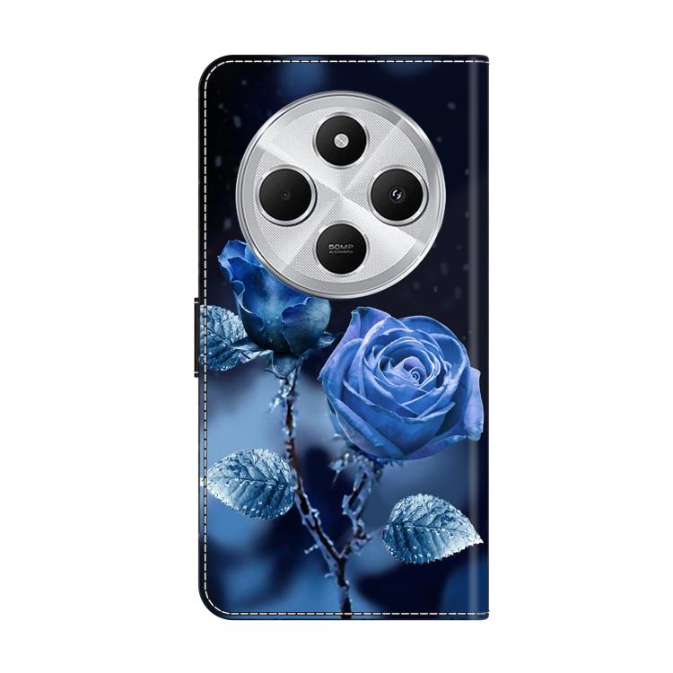 For Redmi 14C 4G Crystal-Like Painted Vegan Leather Phone Case