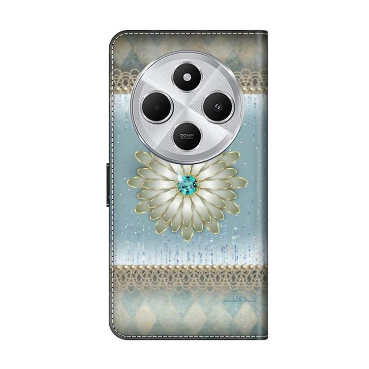 For Redmi 14C 4G Crystal-Like Painted Vegan Leather Phone Case