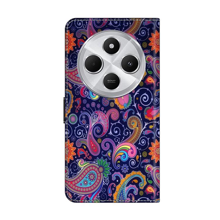 For Redmi 14C 4G Crystal-Like Painted Vegan Leather Phone Case