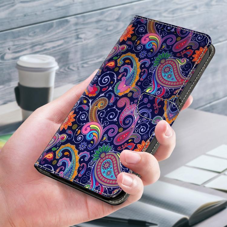 For Redmi 14C 4G Crystal-Like Painted Vegan Leather Phone Case