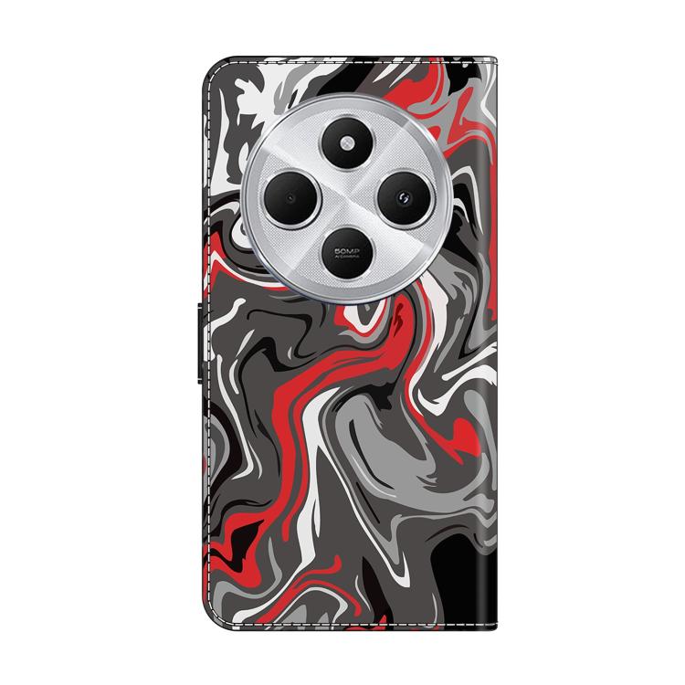 For Redmi 14C 4G Crystal-Like Painted Vegan Leather Phone Case