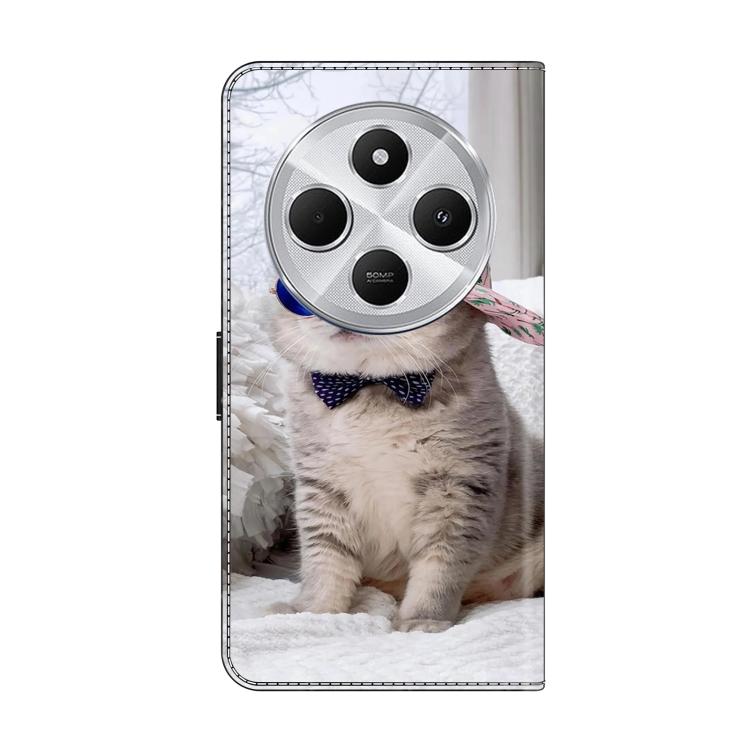 For Redmi 14C 4G Crystal-Like Painted Vegan Leather Phone Case