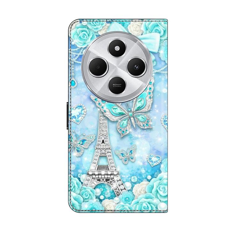For Redmi 14C 4G Crystal-Like Painted Vegan Leather Phone Case