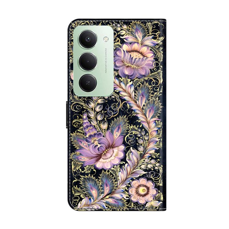 For Redmi 15 5G Global / 4G SEA 169.5mm Crystal-Like Painted Vegan Leather Phone Case