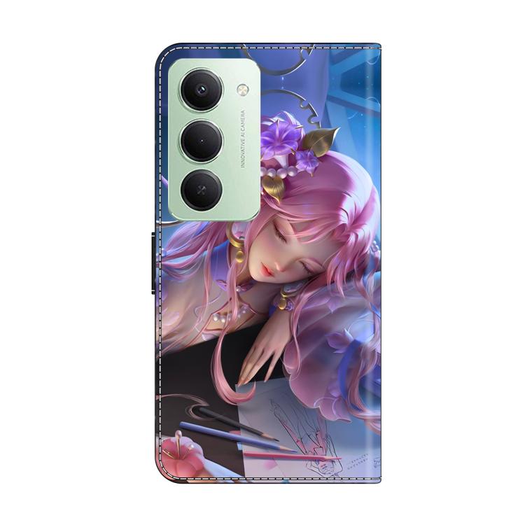 For Redmi 15 5G / 4G EU 171mm Crystal-Like Painted Vegan Leather Phone Case