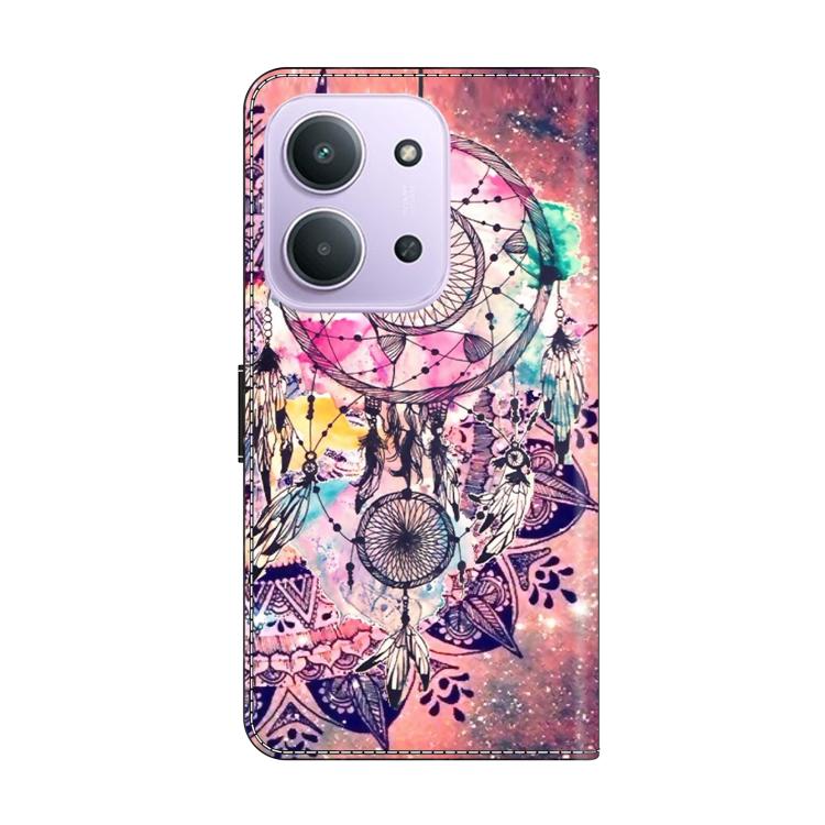 For Redmi 15C 5G / 4G EU 173mm / Poco C85 5G Crystal-Like Painted Vegan Leather Phone Case