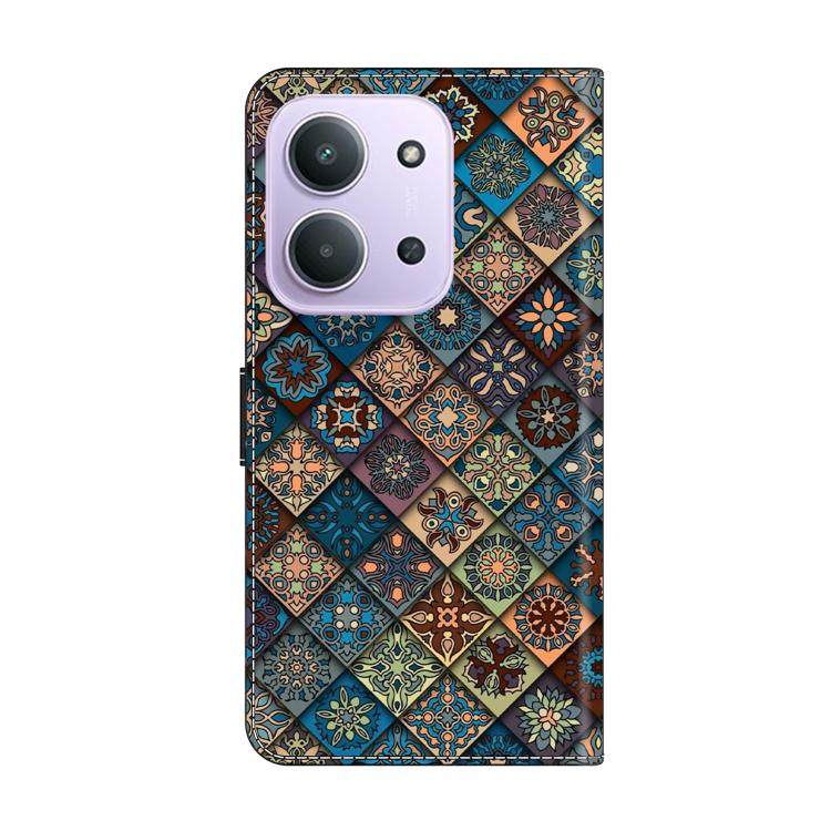 For Redmi 15C 5G / 4G EU 173mm / Poco C85 5G Crystal-Like Painted Vegan Leather Phone Case
