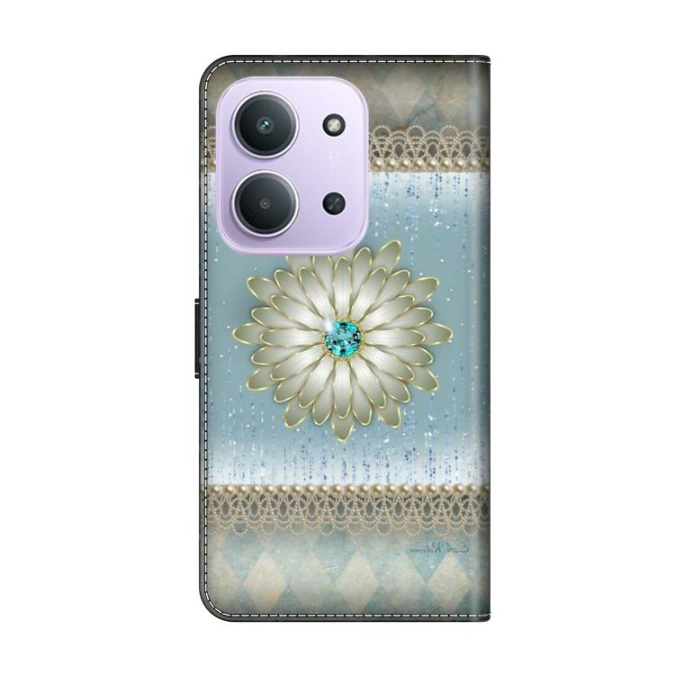 For Redmi 15C 5G / 4G EU 173mm / Poco C85 5G Crystal-Like Painted Vegan Leather Phone Case