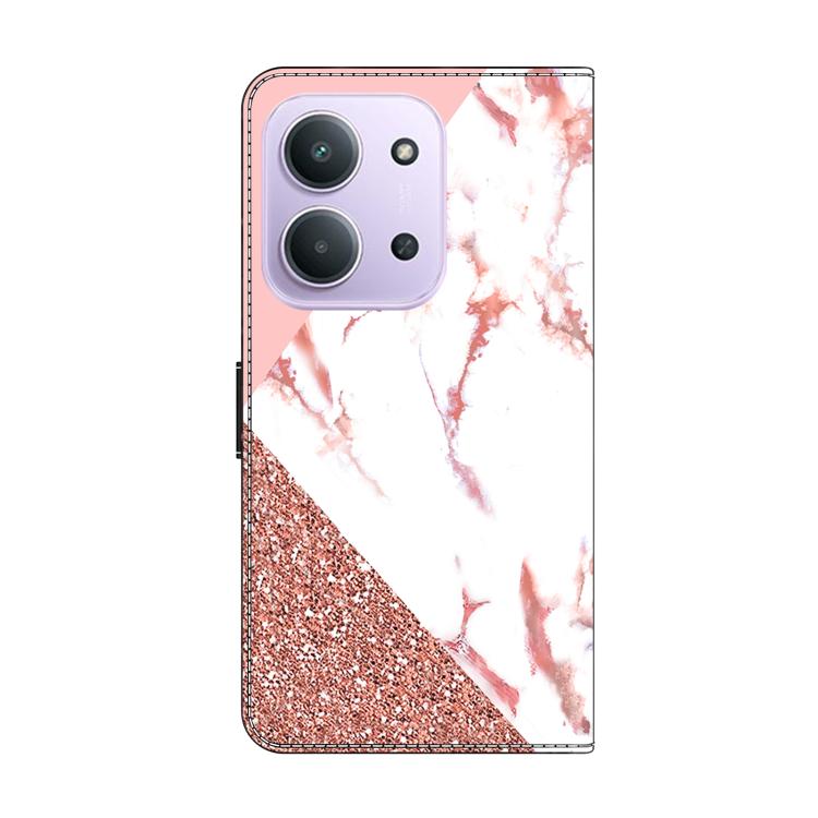 For Redmi 15C 5G / 4G Global 171mm / Poco C85 4G Crystal-Like Painted Vegan Leather Phone Case