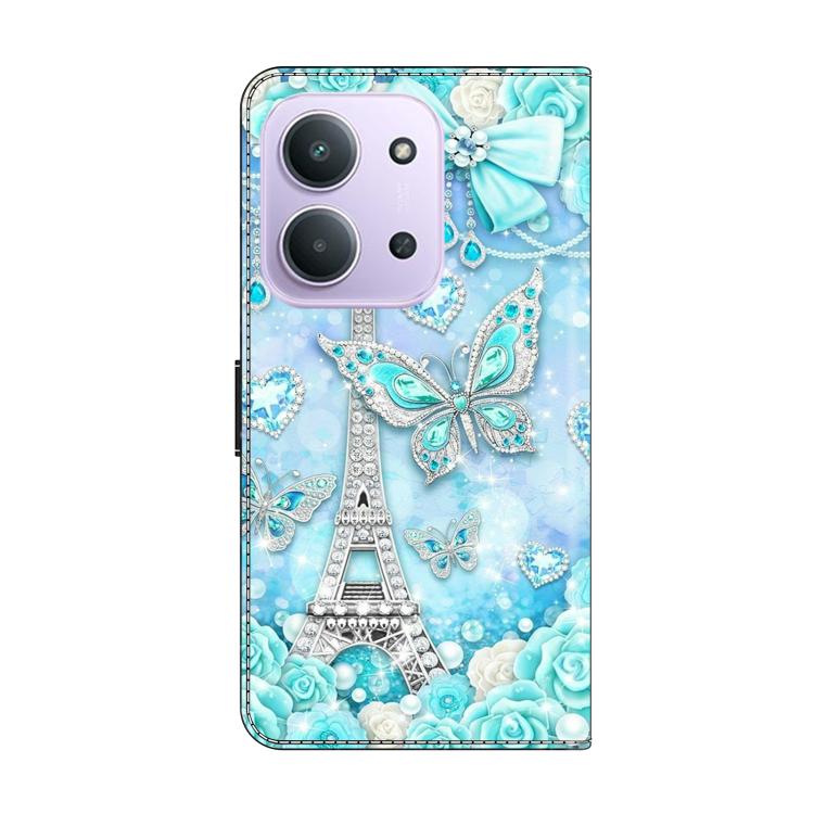 For Redmi 15C 5G / 4G Global 171mm / Poco C85 4G Crystal-Like Painted Vegan Leather Phone Case