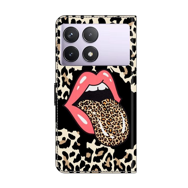 For Redmi K70E / Poco X6 Pro Crystal-Like Painted Vegan Leather Phone Case