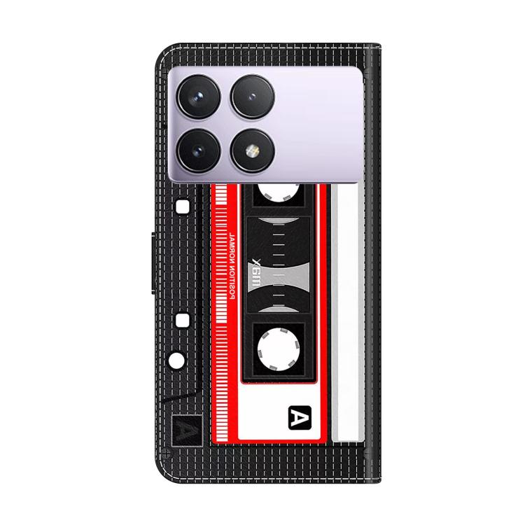 For Redmi K70E / Poco X6 Pro Crystal-Like Painted Vegan Leather Phone Case