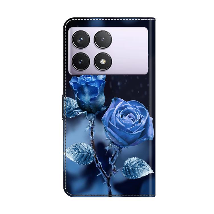 For Redmi K70E / Poco X6 Pro Crystal-Like Painted Vegan Leather Phone Case