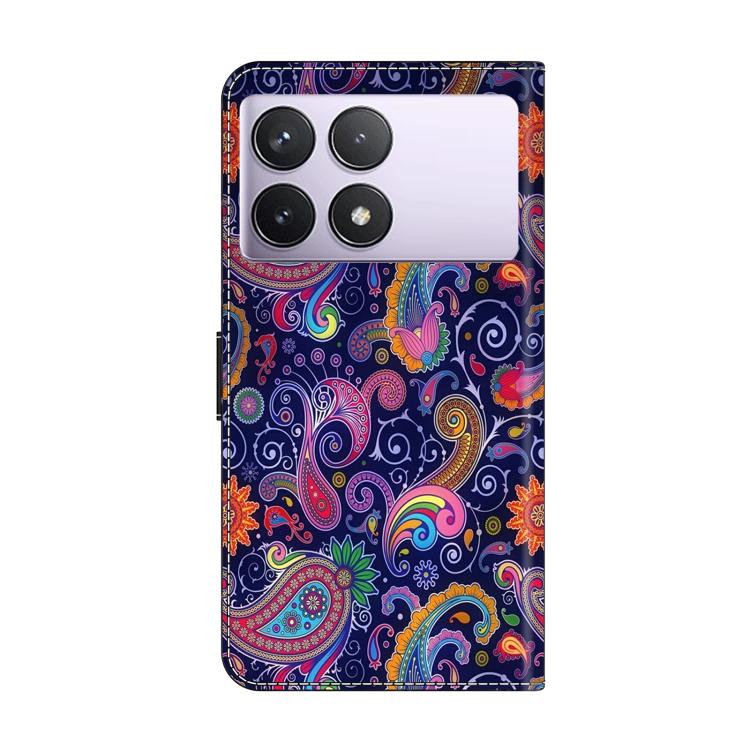 For Redmi K70E / Poco X6 Pro Crystal-Like Painted Vegan Leather Phone Case