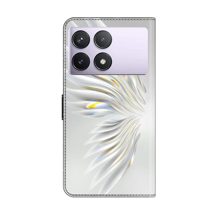 For Redmi K70E / Poco X6 Pro Crystal-Like Painted Vegan Leather Phone Case