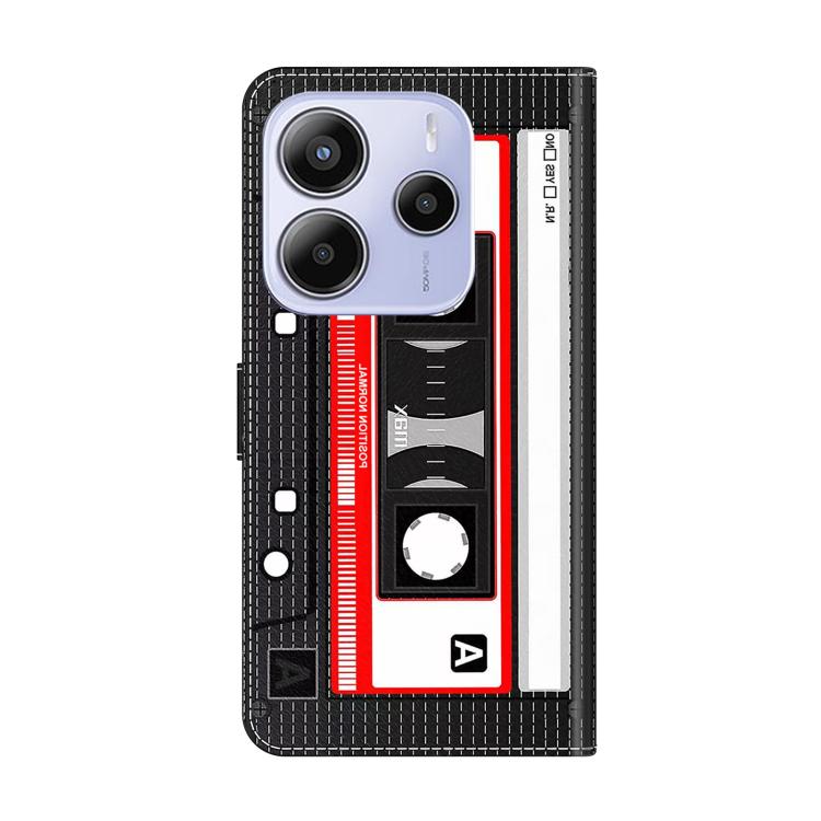 For Redmi Note 14 4G 163.25mm Crystal-Like Painted Vegan Leather Phone Case
