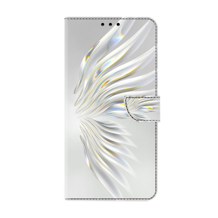 For Redmi Note 14 4G 163.25mm Crystal-Like Painted Vegan Leather Phone Case