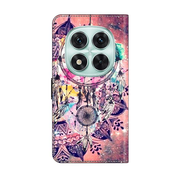 For Redmi Note 14 Pro 5G Crystal-Like Painted Vegan Leather Phone Case