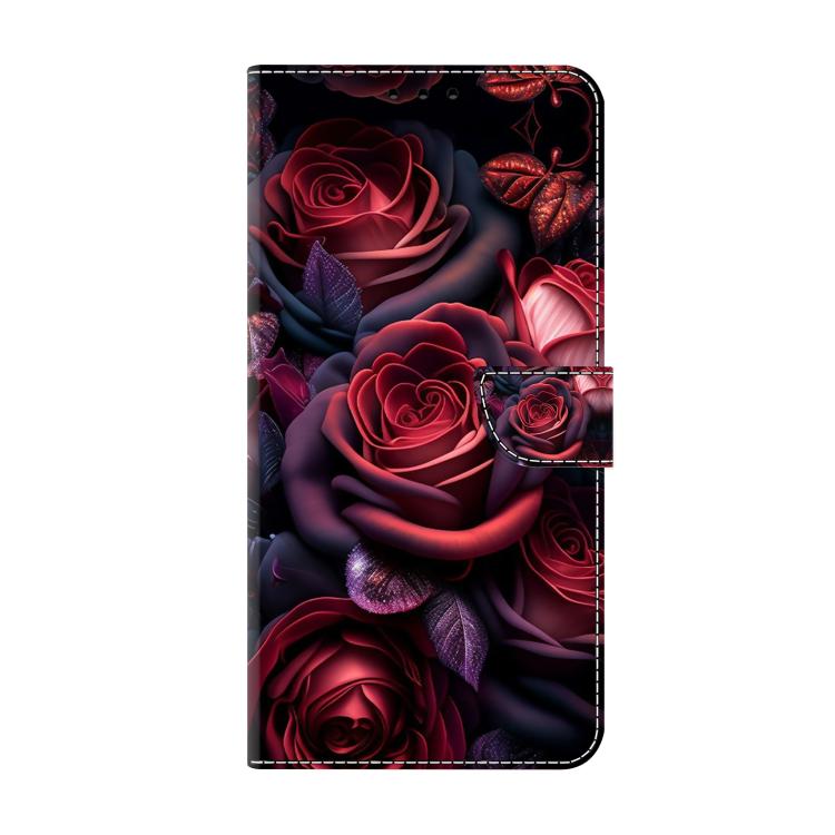 For Redmi Note 14 Pro 5G Crystal-Like Painted Vegan Leather Phone Case