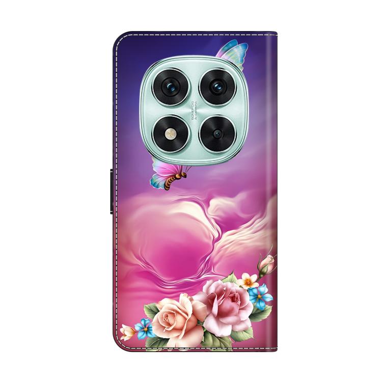 For Redmi Note 14 Pro 5G Crystal-Like Painted Vegan Leather Phone Case
