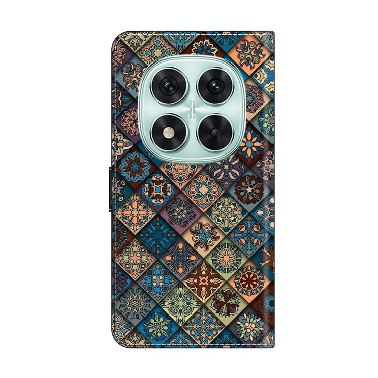For Redmi Note 14 Pro 5G Crystal-Like Painted Vegan Leather Phone Case