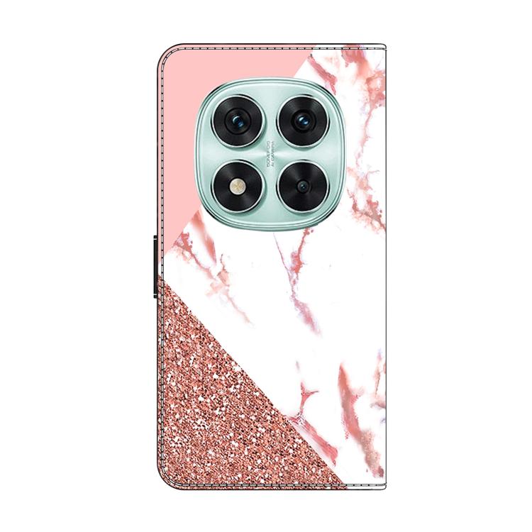 For Redmi Note 14 Pro 5G Crystal-Like Painted Vegan Leather Phone Case