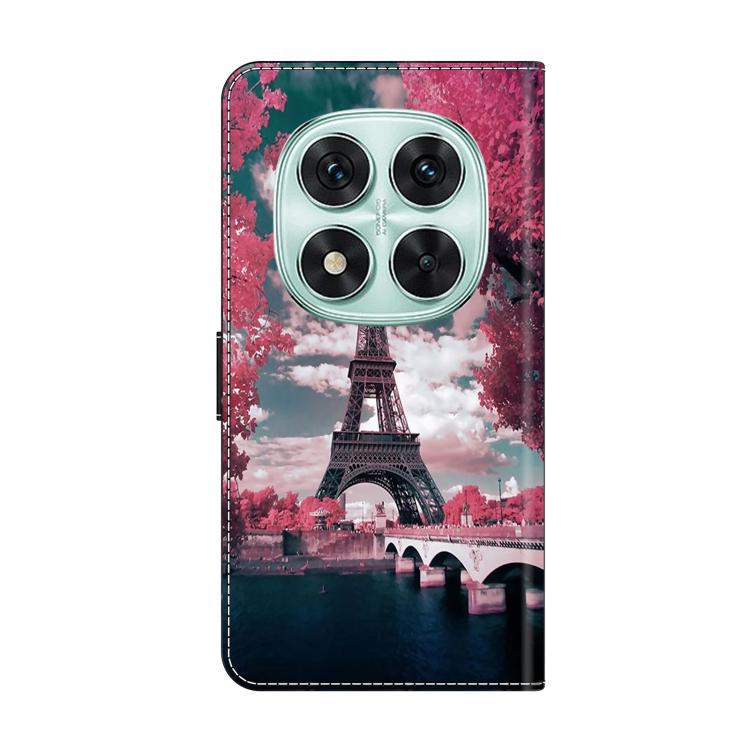 For Redmi Note 14 Pro 5G Crystal-Like Painted Vegan Leather Phone Case