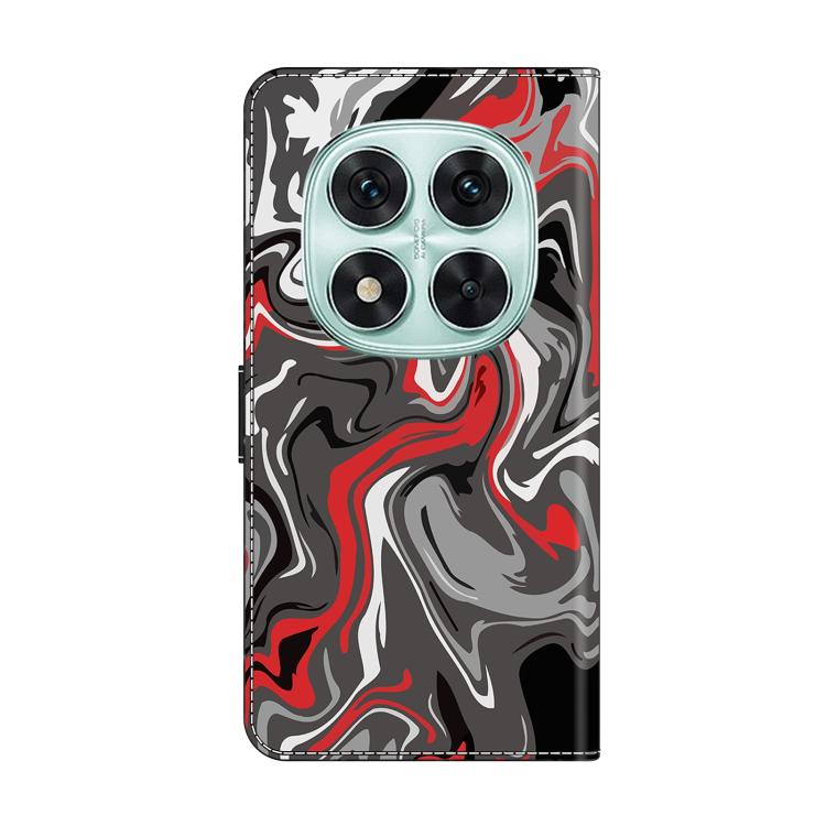 For Redmi Note 14 Pro 5G Crystal-Like Painted Vegan Leather Phone Case