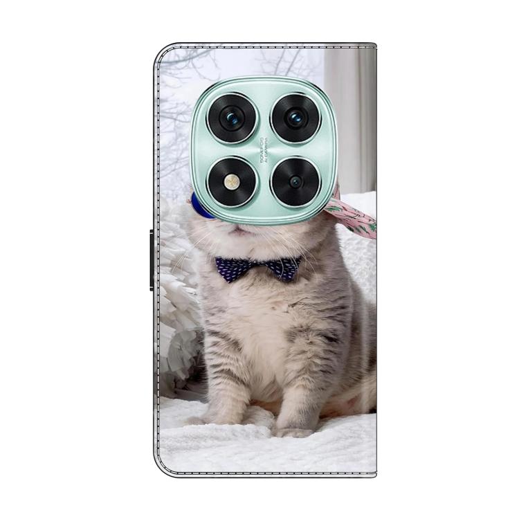 For Redmi Note 14 Pro 5G Crystal-Like Painted Vegan Leather Phone Case