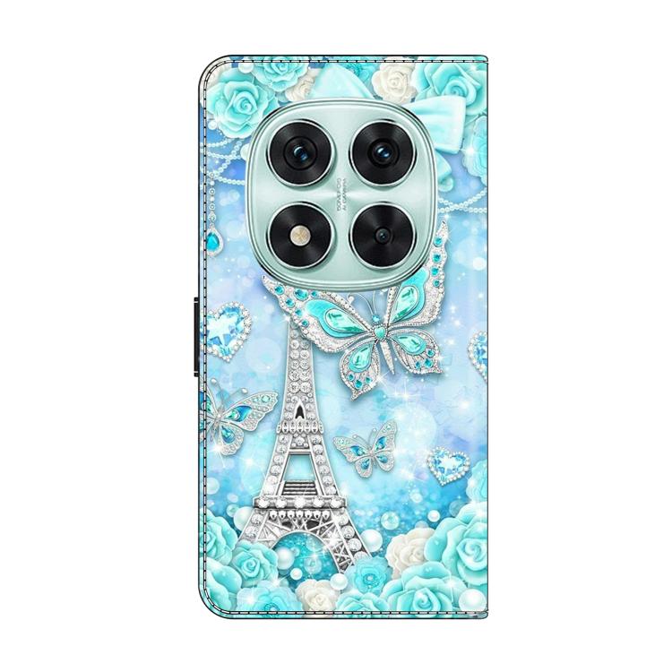 For Redmi Note 14 Pro 5G Crystal-Like Painted Vegan Leather Phone Case